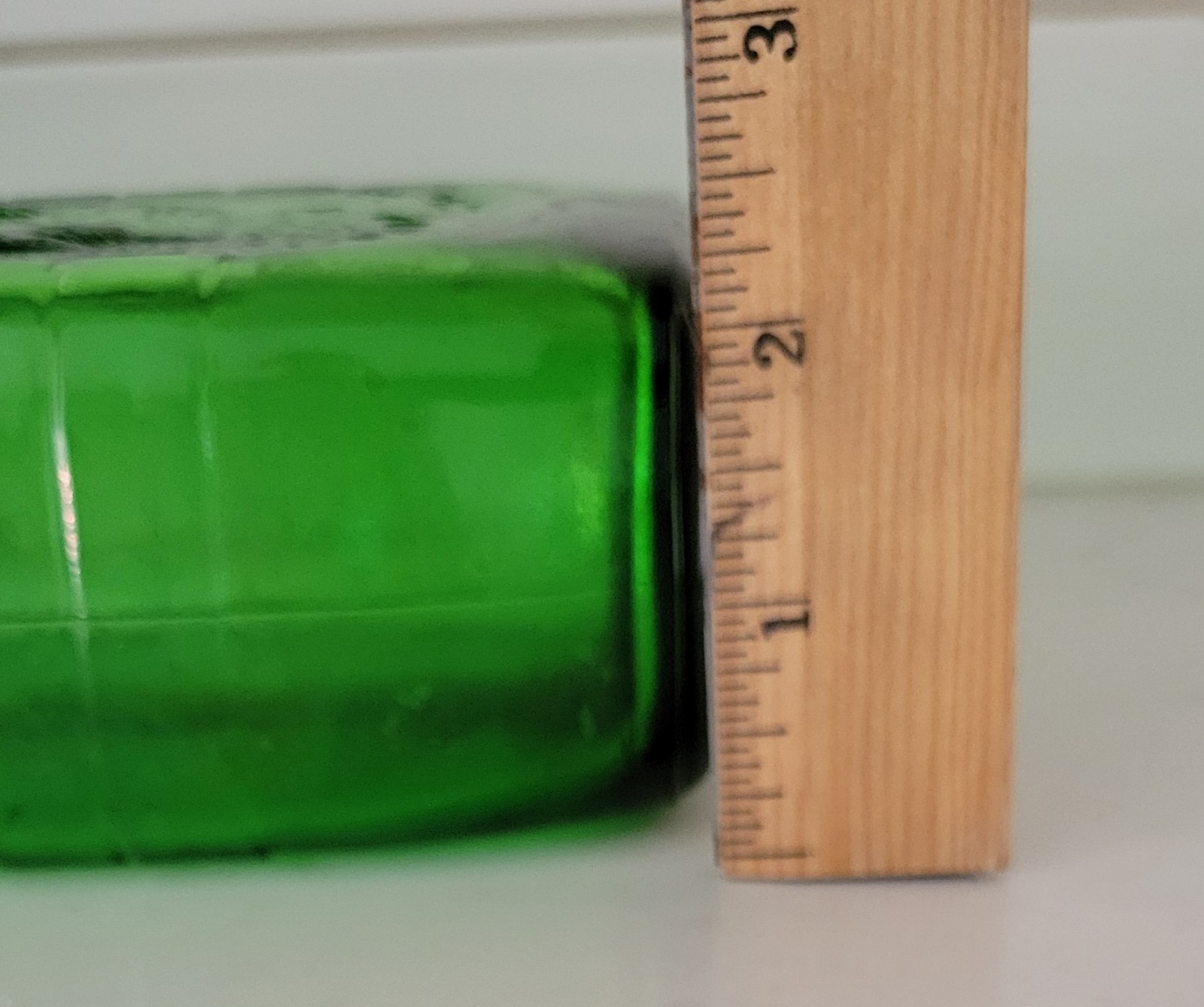 Antique Green Glass Refrigerator Water Bottle No. 1429-Penguin Design