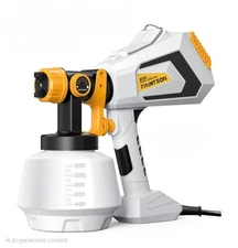Paint Sprayer 700W HVLP Electric Spray Paint Gun, 1200ml High Capacity Container