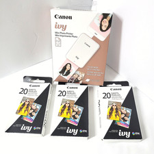 Canon NEW Sealed Ivy Mini Photo Printer Rose Gold w/ 10 Photo Paper +60 extra