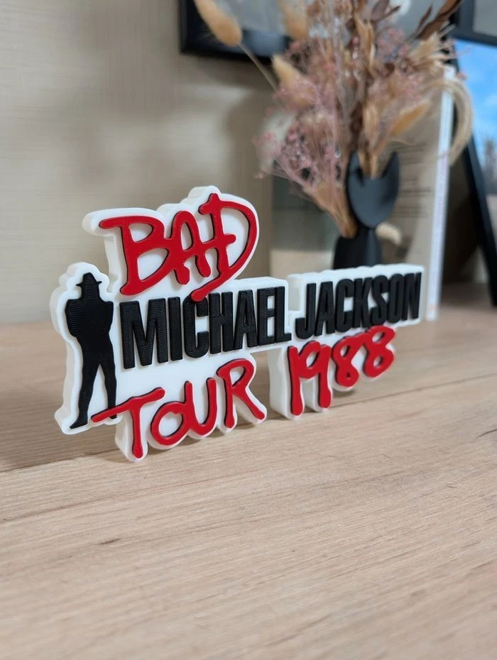 Michael Jackson Bad Tour Logo Décoratif 20cm - Photo 4/4