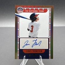 2024 Panini USA Stars & Stripes JAMES TRONSTEIN Auto Gold Holo /10