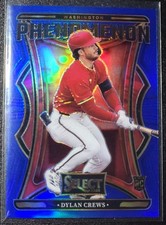 2025 Panini Select Baseball #3 Dylan Crews RC Phenomenon Blue Parallel /49 