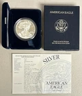 1998 American Eagle 1 Oz Silver Dollar Coin with COA and Box - P Mint Mark