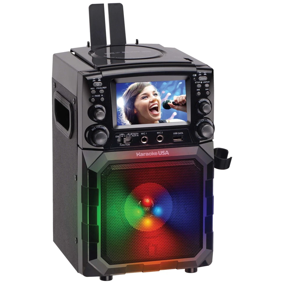 Karaoke USA Portable CDG/MP3G Karaoke Player w/ 4.3-Inch Color TFT Screen - Image 4 of 4