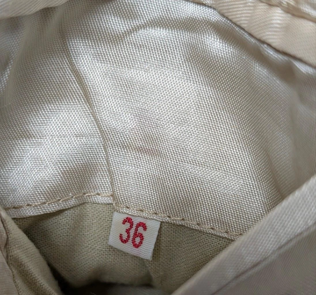 vintage OVERCOAT wool BELTED off-white 36 sherlock AMERICAN MALE slim XS image 8