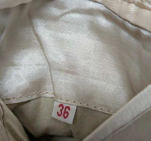 vintage OVERCOAT wool BELTED off-white 36 sherlock AMERICAN MALE slim XS image 8