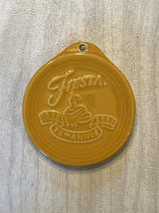 Fiestaware Marigold Ornament 75th Anniversary Dancing Lady Fiesta Retired