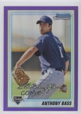 2010 Bowman Chrome Prospects Purple Refractor 278/899 Anthony Bass #BCP212 0b5