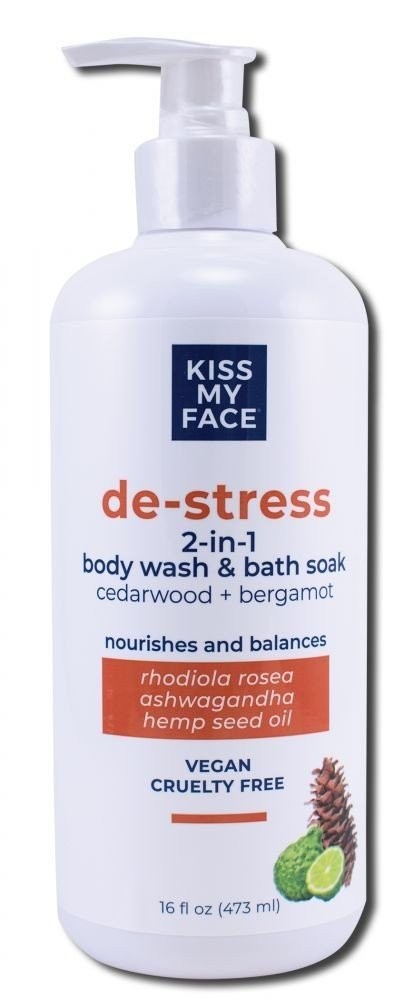 Kiss My Face De-Stress гель для душа 2-в-1 Кедр бергамот 16 унций жидкости 3190₽
