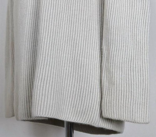 Suéter HERMES por Martin Margiela Simulado Cuello Alto Cachemira Acanalado Talla 40 - Imagen 7 de 10