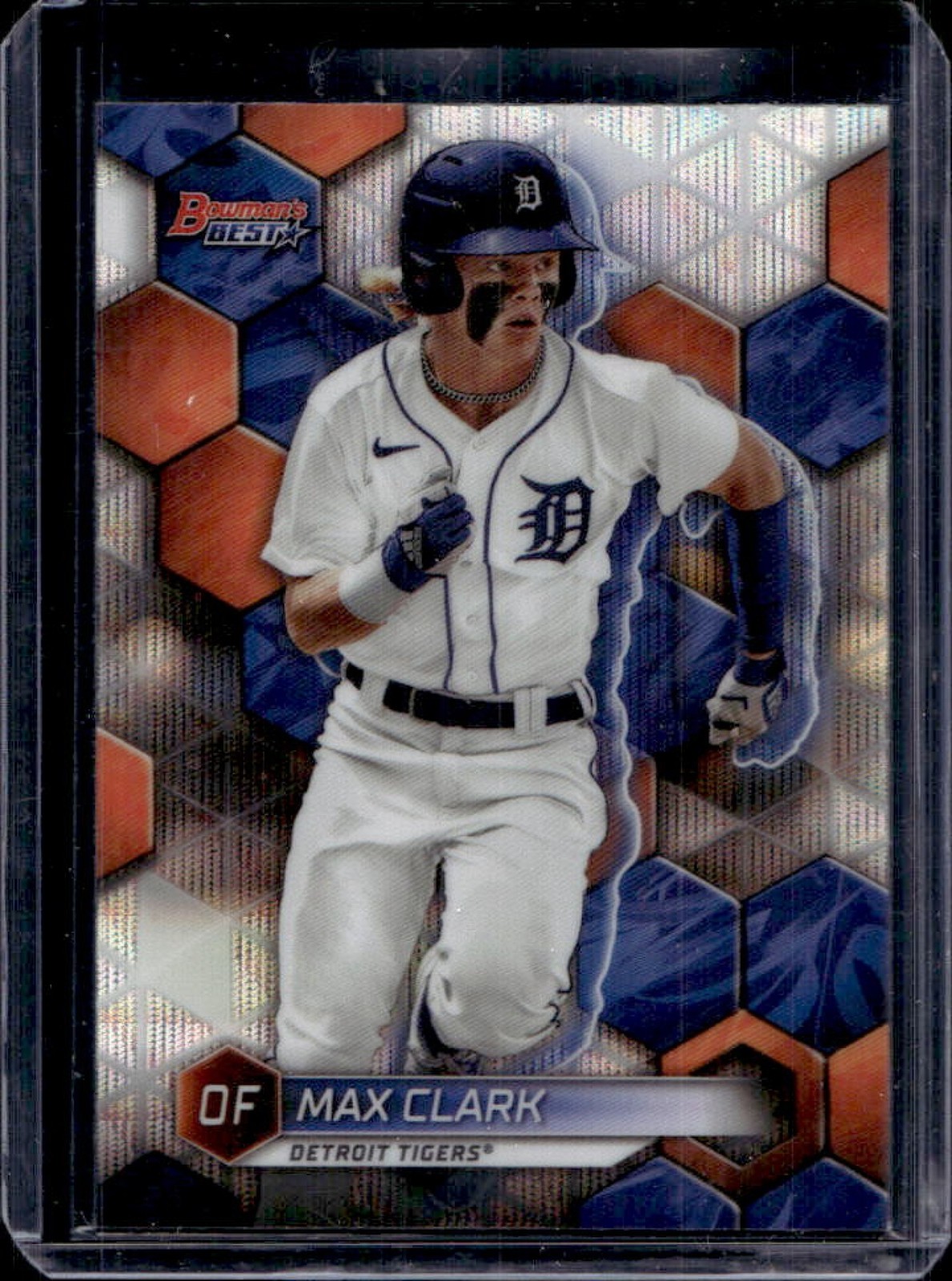 2023 Bowman's Best Max Clark Top Prospects Wave Refractor #TP-23 Tigers