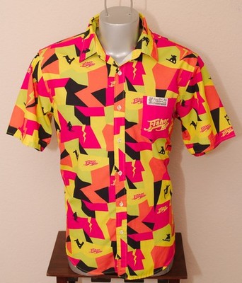 New PSI Party Shirt International '' Fisher Beer '' Full Button Shirt Size Medium