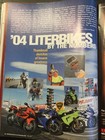 Motorcyclist May 2004 Yamaha R1 Kawasaki ZX-10R literbike comparison Breva 750 — photo 5