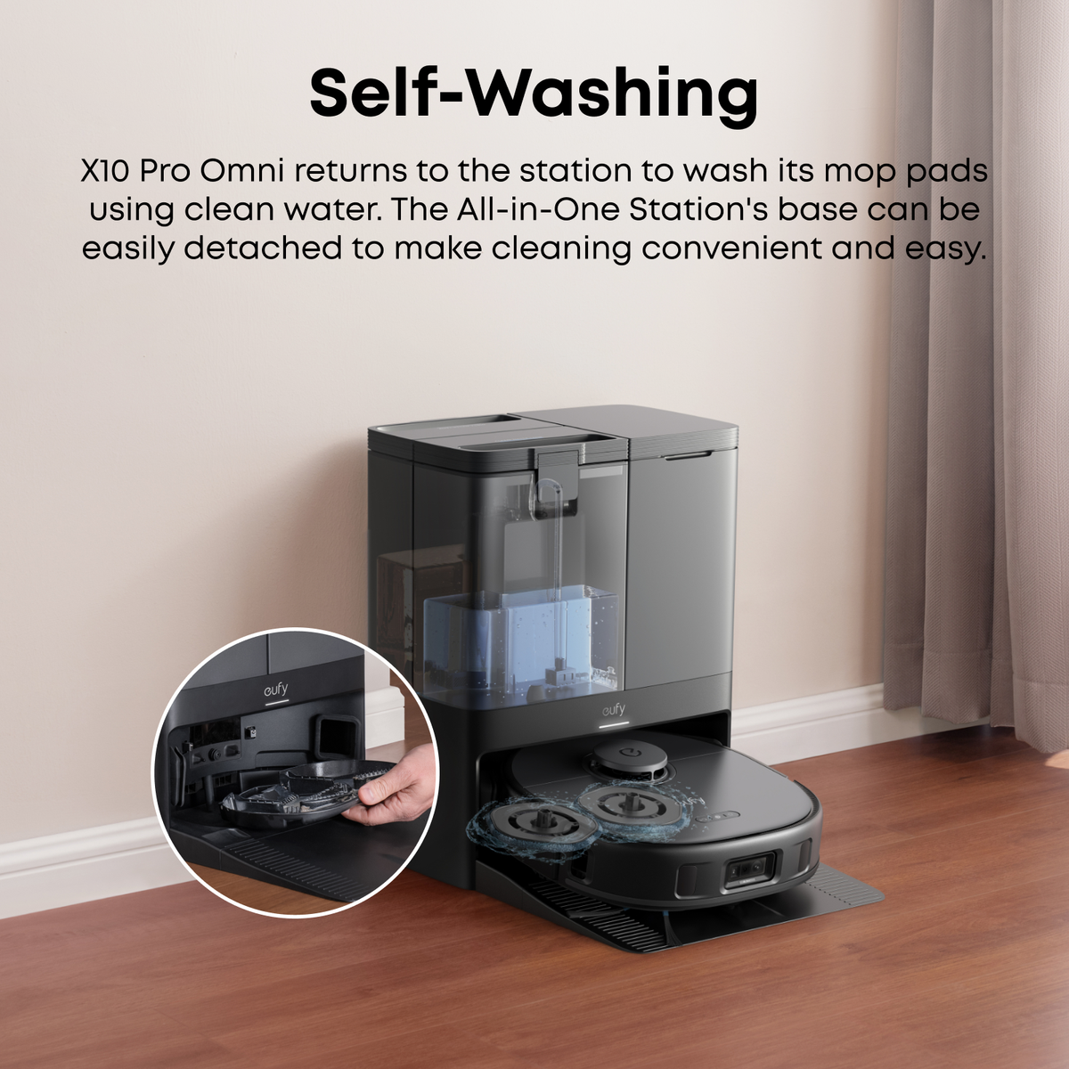 eufy X10 Pro Omni Robot Vacuum and Mop Combo, All-in-One