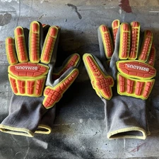 ORMADUS BRAND IMPACT WORK SAFETY GLOVES HEAVY DUTY ￼Sz XS -2 Pair
