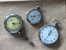 Reloj Bolsillo Ingersoll Midget Vintage. Podómetro New Haven. Reloj Gallet Stop.