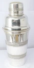 Cocktail Shaker Silver Plated EPNS With Citrus Juicer Engine Turned Pattern