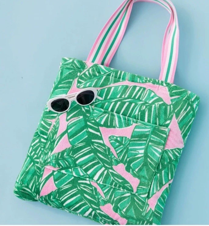 Lilly Pulitzer Towel Tote Bag Conch Shell Pink Bag Travel Beach Keys Go NWT - Image 4 of 4