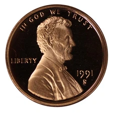 1991 -S Lincoln Memorial Cent Gem Proof Single Coin