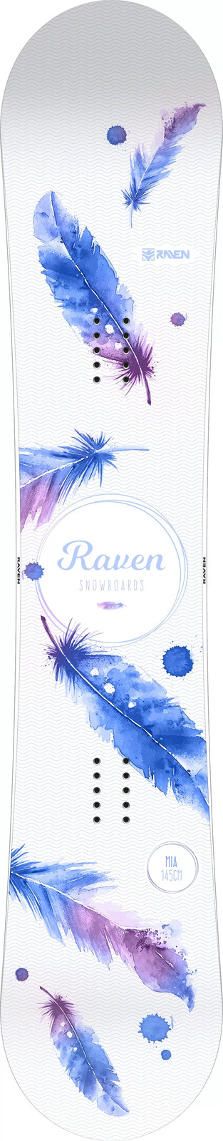 Snowboard Raven Mia White pour femme planche de freestyle 147cm