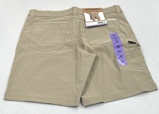 Eddie Bauer Men  s Rainier Tech Shorts, Tan, Size 30