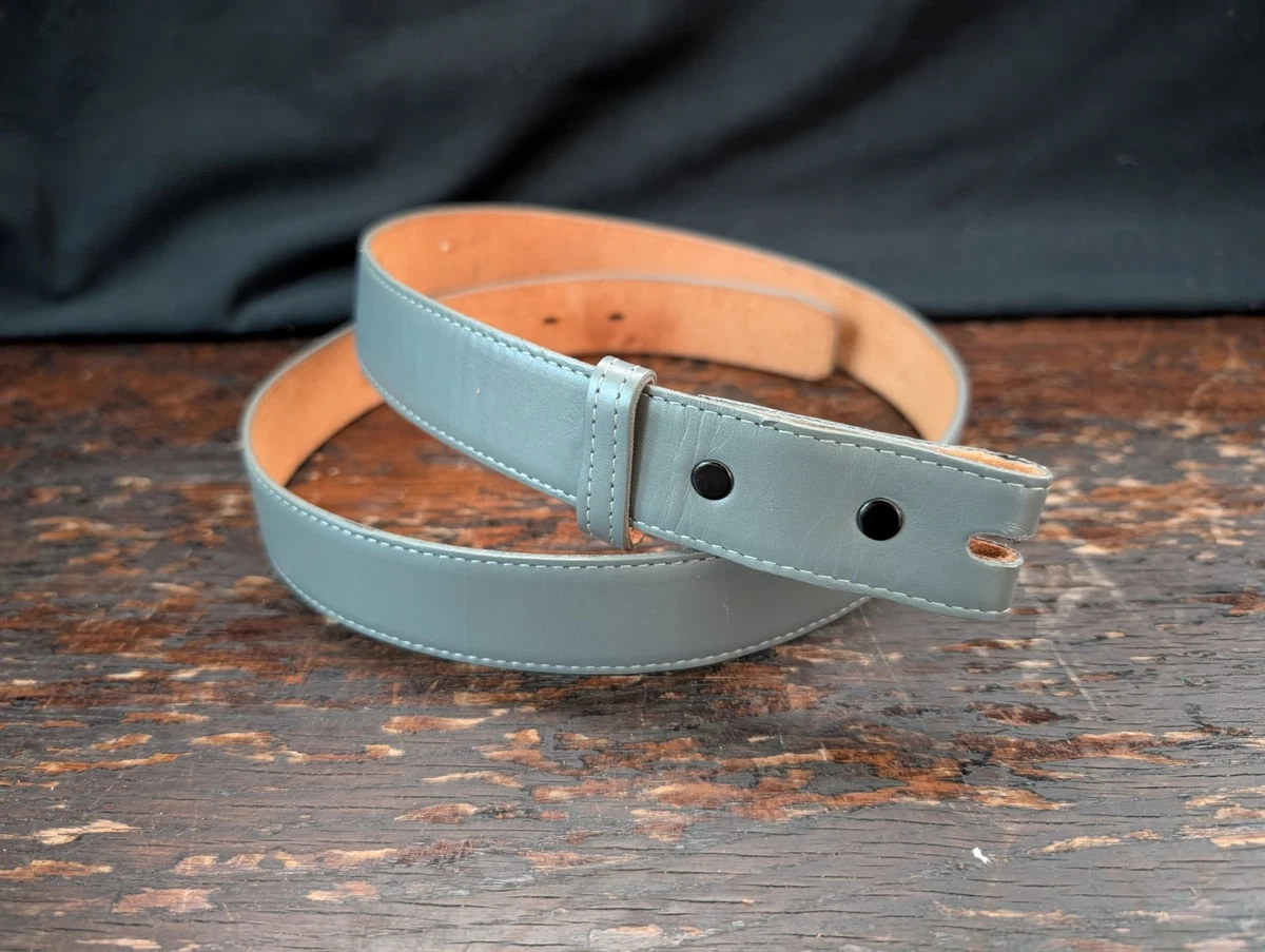 Nocona Women 36 Leather Western Belt‎ Blue White Burgundy Inlay Made USA Western Nocona Leather Red Belts for Women for sale | eBay main image 4