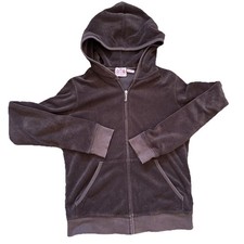 Vintage Juicy Couture women  s TrackSuit Jacket Sz M Brown Zip Up USA Y2K OG