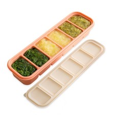 Silicone Freezer Tray Made in Korea Meal Prep Food Storage Cubes Trays with Lids