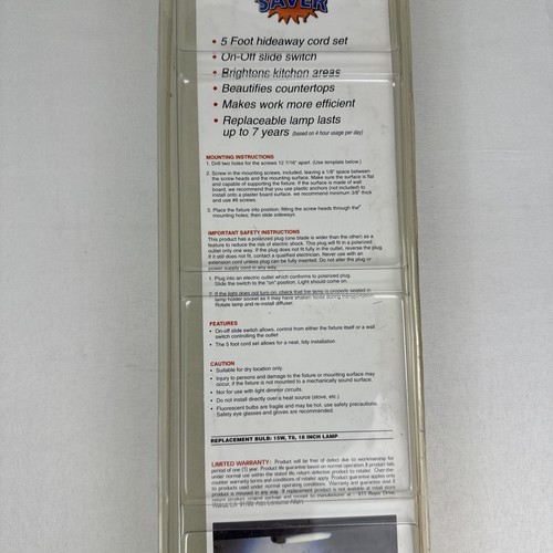 Lights Of America Portable Under Cabinet Fixture 18” 7000 E - New Old Stock - Picture 8 of 9