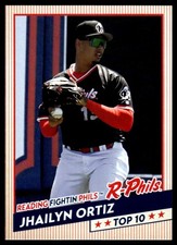 2022 Jhailyn Ortiz Choice Minor League Rookie Card  Reading Phils Top 100. rookie card picture
