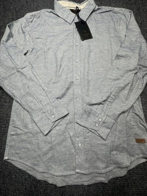 Outpost Makers Shirt Mens XL Blue Long Sleeve Button Up Casual 100% Cotton New