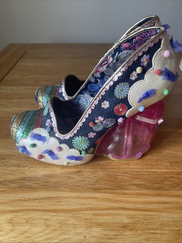 Irregular Choice, Rain Bunny Pink Glitter Shoes Size 40 UK6.5 | eBay UK