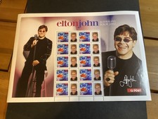 ICOLLECTZONE Canada ROCK MUSIC ELTON JOHN 2002 TOUR TAB Stamps Sheetlet (COL707)