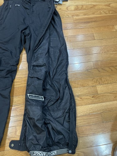 NWT VTG Mens Spyder Insulated Ski Bib Snowboarding Pants Overalls Black Size M - Picture 11 of 22