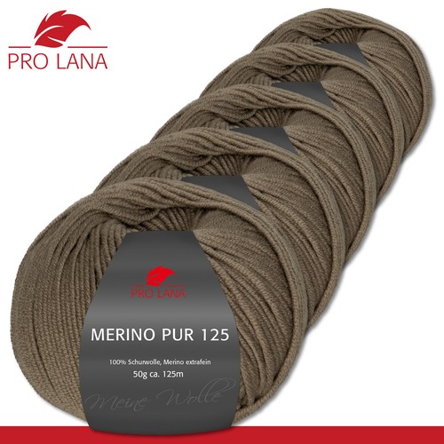 Pro Lana 5 x 50 g Merino Pur 125 Schurwolle kuschelweich wolle 46 Farben - Bild 39 von 47
