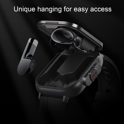 Montre Connectée avec Écouteurs 2,01 Pouces Écran Bracelet Silicone Smartwatch Sans Fil H AP9 - Photo 24/24