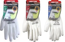 Work Gloves D5 Pu Coated Decorators Ultra Grip DIY Painting Working Glove White