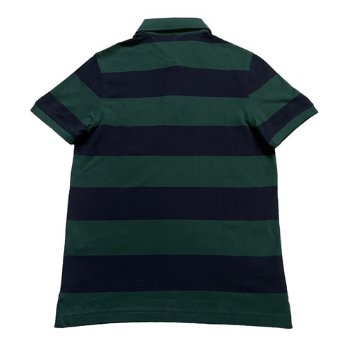 Tommy Hilfiger Men's Slim Fit Rugby Stripe Stretch Mesh Short Sleeve Polo Shirt - Picture 15 of 85