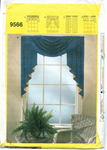 Patrón de costura Simplicity 9566 para tratamientos de ventana de maniquíes SIN CORTAR - Imagen 2 de 2