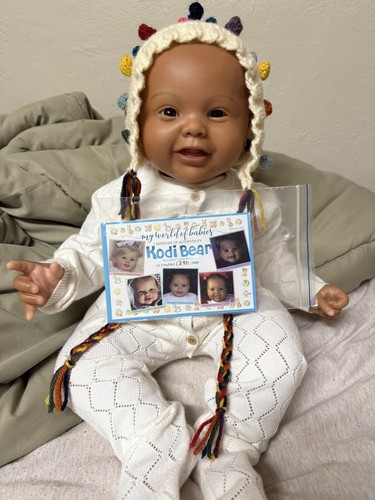 Reborn Kodi Bear Toddler AA Black Baby COA Boo Boo
