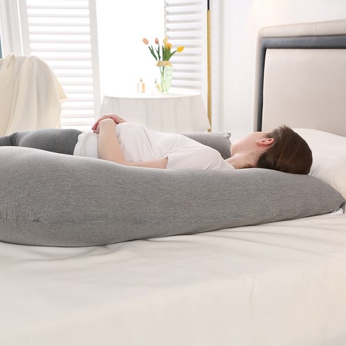 Pregnancy Pillow Soft Sleeping Pillows Body Leg Belly Support for Side Sleeping - Picture 5 of 14