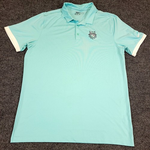 Nike Golf Dri Fit Polo Shirt Mens Large Stretch Perfromance Pastel Mint *stains - Picture 2 of 17