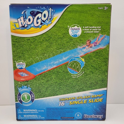 16' Soft Landing Lawn Water Slide, Splash Ramp & Water sprinklers slip n slide. - Picture 3 of 18