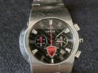 BREIL DUCATI GENTS CHRONOGRAPH WATCH BLACK & CHROME DIAL BRUSHED STAINLESS STEEL