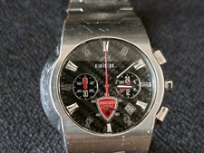 OROLOGIO CRONOGRAFO BREIL DUCATI GENTS QUADRANTE NERO E CROMATO ACCIAIO INOX SPAZZOLATO