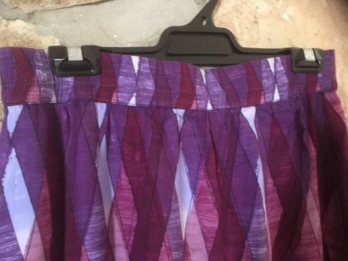 Some Days Lovin  Purple Multicolour Viscose Women’s Skirt Size L Beach Wear - Picture 5 of 7