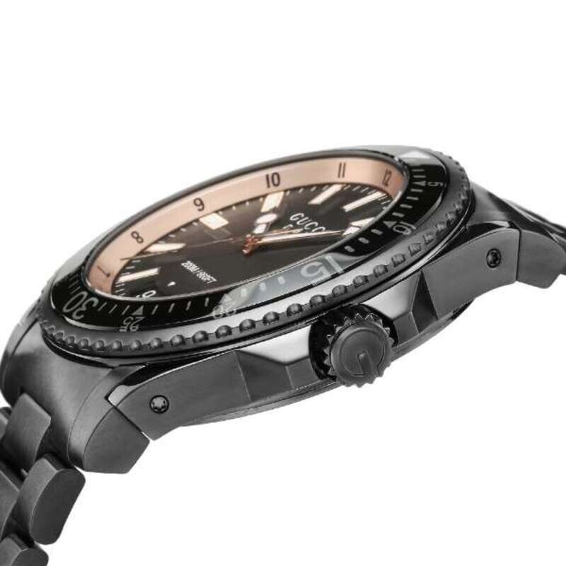 Gucci Dive YA136213 Black Quartz Men's Watch New + Box