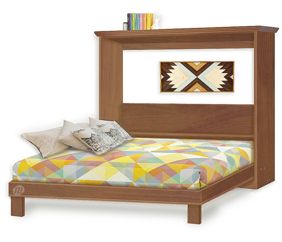 2-Panel Horizontal Queen Wall Bed / Murphy Woodworking Plans, 5QHWB eBay