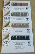 Color Street 100 Nail Polish Strips Bundle/Lot of 4 Packs As Pictured 