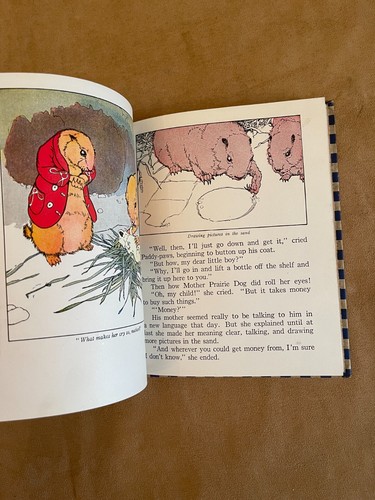 1914 Paddy-Paws Four Adventures of the Prairie Dog with red coat Antique Book - Picture 4 of 12